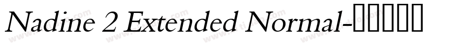 Nadine 2 Extended Normal字体转换